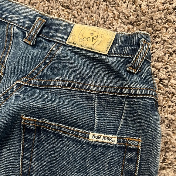 Vintage Bonjour high waisted straight leg blue jeans women’s size 7/8 - Picture 7 of 11
